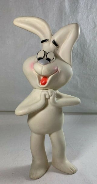 Vintage General Mills Cereal Trix Rabbit Toy Rubber With Squeaky 8.  5 " Bunny
