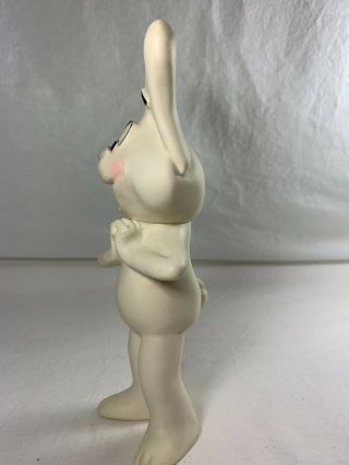 Vintage General Mills Cereal Trix Rabbit Toy Rubber with Squeaky 8.  5 