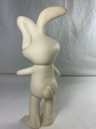Vintage General Mills Cereal Trix Rabbit Toy Rubber with Squeaky 8.  5 