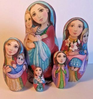 Russian Matryoshka Doll Nesting Babushka Beauty Girl Handmade Exclusive