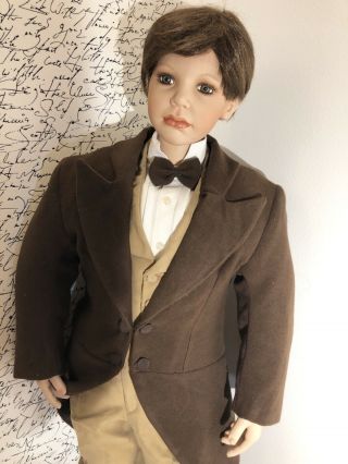 Collectible Large 45” Porcelain Doll Boy by William Tung Tuss.  Boy Mannequin 3