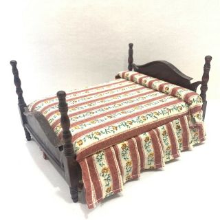 Vintage Doll House Furniture Antique Style Bed
