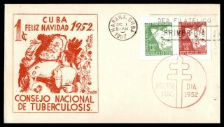 Mayfairstamps Habana 1952 Christmas National Tuberculosis Council Holiday First