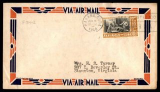 Mayfairstamps Habana 1948 To Staunton Virginia Air Mail Cover Wwc41581