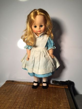 Vintage Madame Alexander Alice In Wonderland Doll 14” Sleepy Eyes