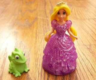 Disney Princess Magiclip Glitter Glider Rapunzel Pascal Pet Polly Pocket Castle