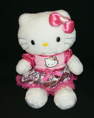 Build - A - Bear Plush Hello Kitty W/pink Bow & Outfit