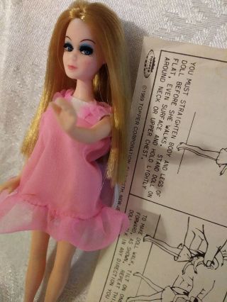 Topper Dawn doll Drop Dead gorgeous make - up & hair pink pjs Instruction sheet 2