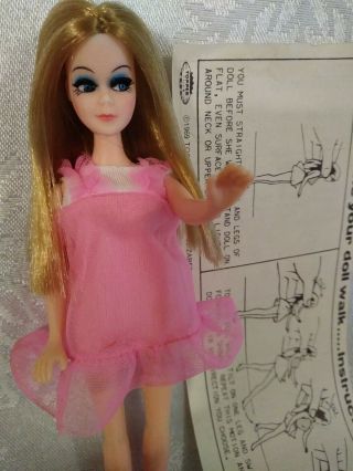 Topper Dawn doll Drop Dead gorgeous make - up & hair pink pjs Instruction sheet 3