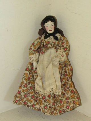 Folk Art Hand Crafted Mormon Pioneer Doll Aunt Susan Johanna Chavre