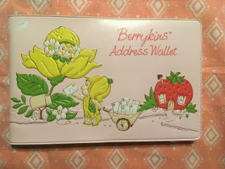 Vintage Strawberry Shortcake Berrykins Address Book/ Address Wallet 2