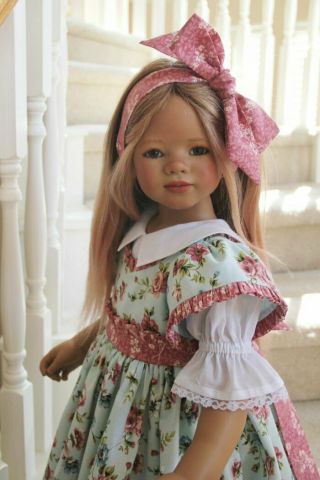 Ooak " December Garden " Dress Set For Himstedt Doll 33 " - 35 " Glorias Garden