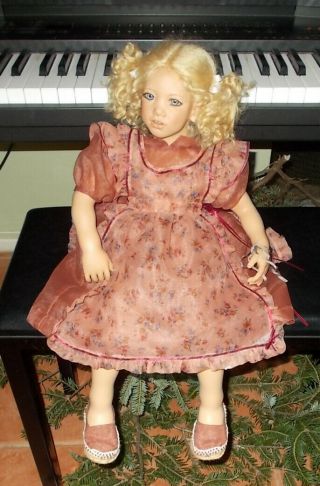 23 " Or 59cm Annette Himstedt Doll Lina 5 Year Old Lively Girl From Germany 1996