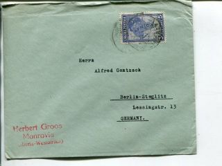 Liberia 5c 1928 Issue On Cover To Germany,  Year Unclear