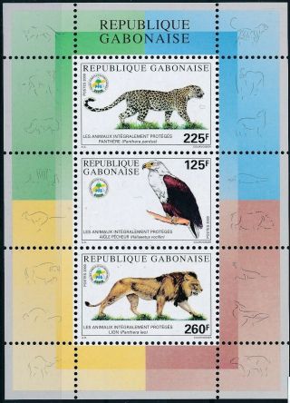 [348] Gabon 2000 Fauna Good Sheet Very Fine Mnh