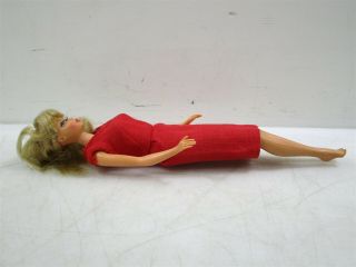 1966 Mattel Barbie Doll w/Red Dress and Coat 3