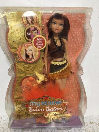 Barbie My Scene Chelsea Doll Junglicious Salon Safari Twist Hair Tattoo
