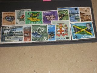 Jamaica 1969 Scott 279 - 291 Set Mnh Cv$11,