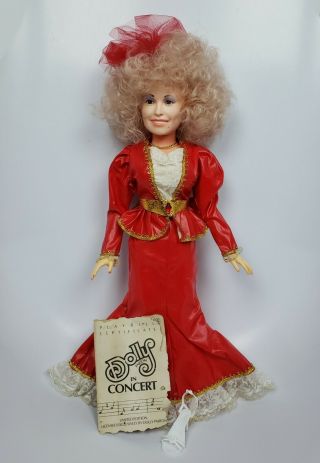 Vintage 1978 Dolly Parton In Concert 18 " Ltd.  Ed.  Doll Licensed Goldberger Red
