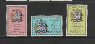 Jamaica 363 - 365 1972 Centenary Of Kingston Vf Nh O.  G B