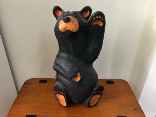 Big Sky Carvers Jeff Fleming Black Bear Wood Carving Mikey Bear Sculpture
