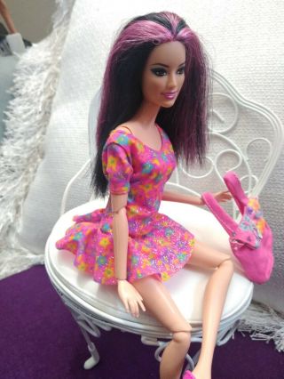 Barbie Doll Glam Fashionista Life In The Dream House Raquelle Jointed Poseable