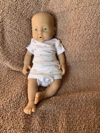 16 Inch Preemie Full Body Silicone Baby Girl Doll Unpainted