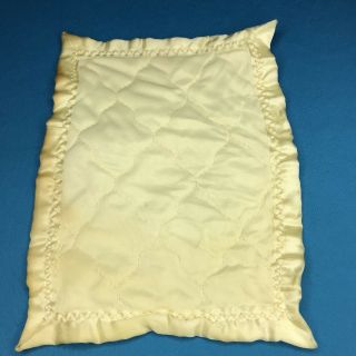 Vintage Vogue Ginny Or Ginnette Doll Yellow Quilted Blanket Medford Tag
