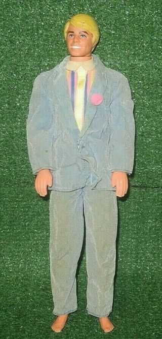 Very Rare Vintage 1968 Mattel Barbie Ken Doll Prom Suit Fully Clothed