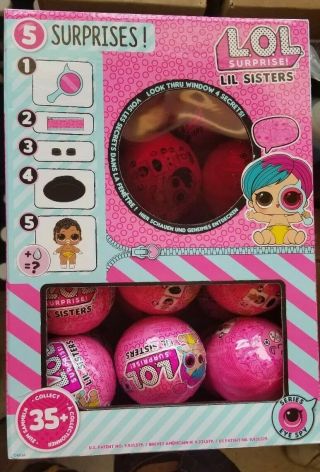 L.  O.  L Lol Surprise Lil Sisters Eye Spy Series 4 Wave 2 - Full Case Of 24 In Hand