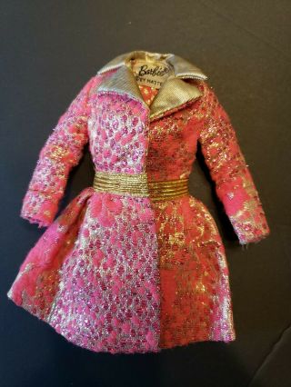 Mattel Vintage Barbie Special Sparkle Pink And Gold Brocade Jacket 1468 1970s