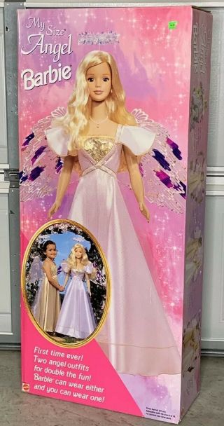 Vtg Mattel Blonde Angel My Size Barbie 3ft Tall Dress Like Me Special