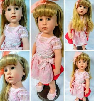 Gotz Doll Lili 18” Hildegard Gunzel Bavarian Girl Blond Hair Brown Eyes Nib