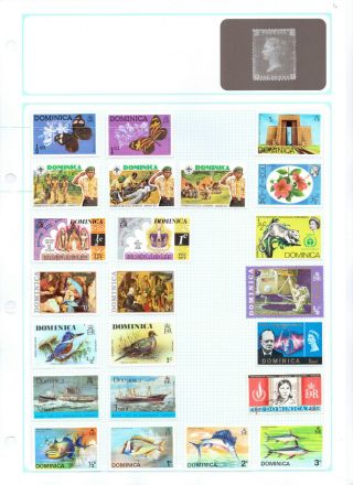 Dominican Republic Album Page Of Mint/used Stamps (md114)