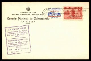 Mayfairstamps Habana 1957 50th Conquest Of Yellow Fever Medical Cover Wwc15811