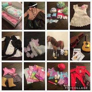 American Girl Doll Clothes,  Furniture And Accessories Bundle