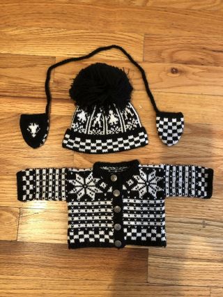 American Girl Doll Kirsten Knit Woolens Set Sweater,  Hat,  Mittens