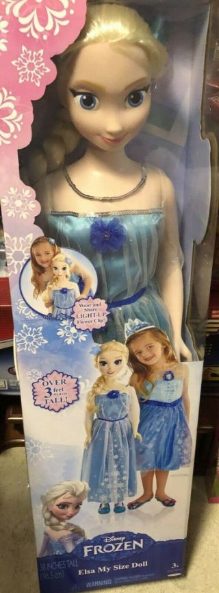 Disney Frozen Elsa My Size Doll Over 3ft Tall