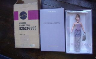 Georgio Armani Barbie 2003 Limited Edition W/shipper