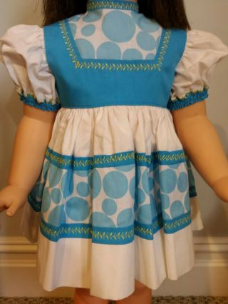 Ooak Blue Polka Dot Dress For Patti Playpal Companion Doll
