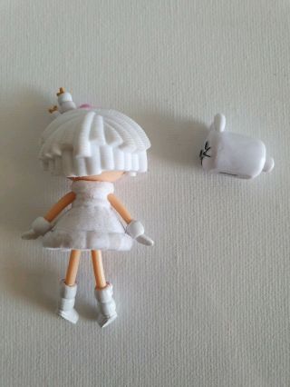 Lalaloopsy MINIS Doll - Toasty Sweet Fluff White with PET Rabbit Bunny 3