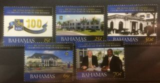 Bahamas 2008 Centenary Royal Bank Of Canada Mnh Set Of 5