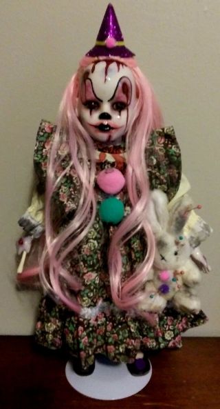 Creepy Horror Scary Ooak Doll Zombie Clown Gothic Art Macabre Circus L Ganci