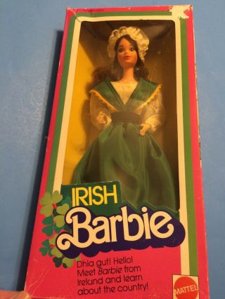 Irish Barbie 1983 7517 Dolls Of The World International Mib Steffie Face 1980 