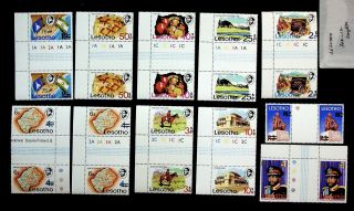 Lesotho Mixed Heritage & Art & Craft C 302 - 12 Complete Set Of 22v Mnh Stamps