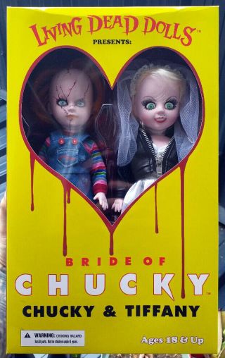 Living Dead Dolls Bride Of Chucky & Tiffany Set 2 - Pack Mezco Child 