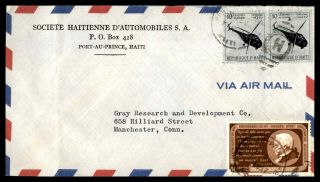 Mayfairstamps Haiti 1957 To Manchester Connecticut Cover Wwc4017