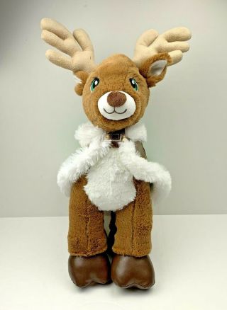 Build A Bear Reindeer Plush Stuffed Animal With Green Cape 16 Inch Long Babw