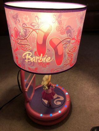 Barbie Dancing Ballerina Lamp Kng America Barbie Animated Lamp 2.  0.  18” Hi