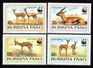 Burkina Faso 1993 Group Of Stamps Mi 1298 - 1301 Mnh Cv=12€